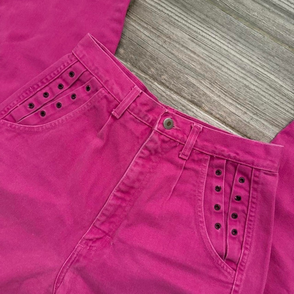 Vintage wrangler pink bareback western jeans - Picture 2 of 7